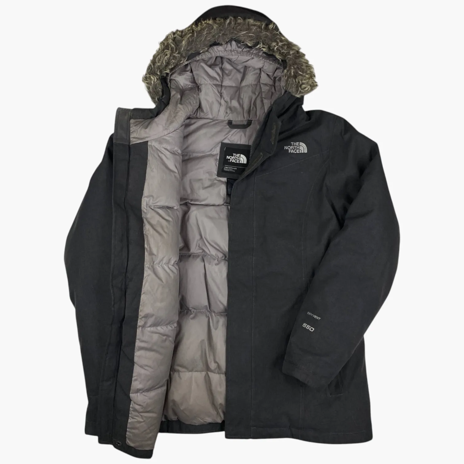 Girls The North Face Long Hooded Jacket (18 years (XL))